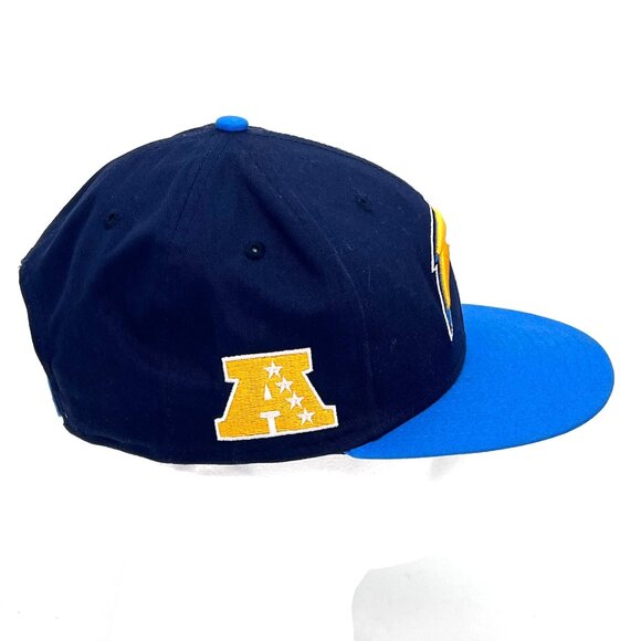 Los Angeles Chargers New Era 9Fifty Snapback Cap Hat Medium-Large Navy Blue NFL - Picture 10 of 13